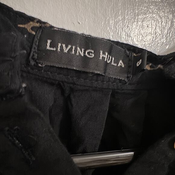 Living Hula Black Dress Vacay  Resort Elegant Breezy Romantic Floral Whimsygoth - Picture 7 of 9